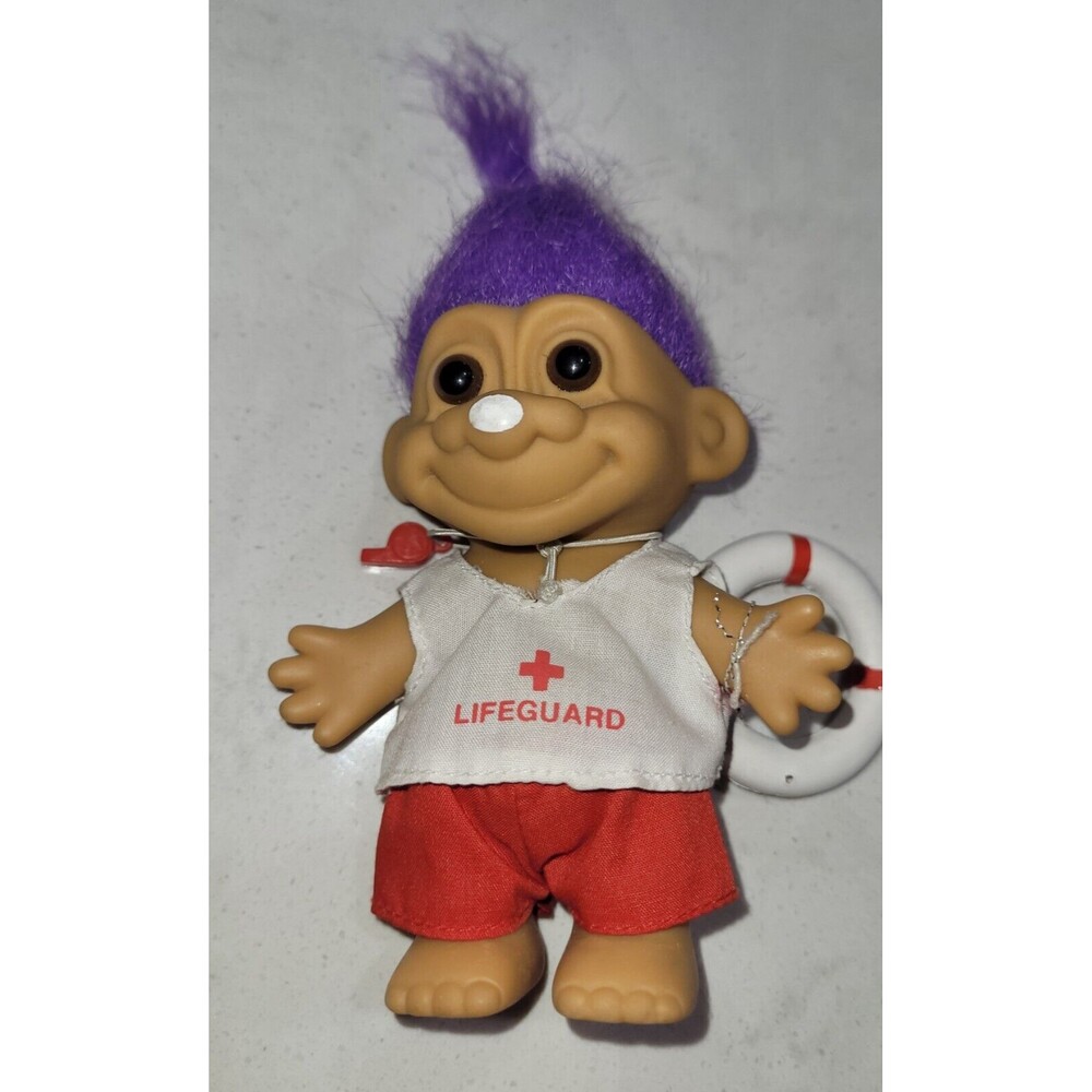 VINTAGE 1980 LIFEGUARD  5" Russ Troll Doll EUC - Picture 5 of 6